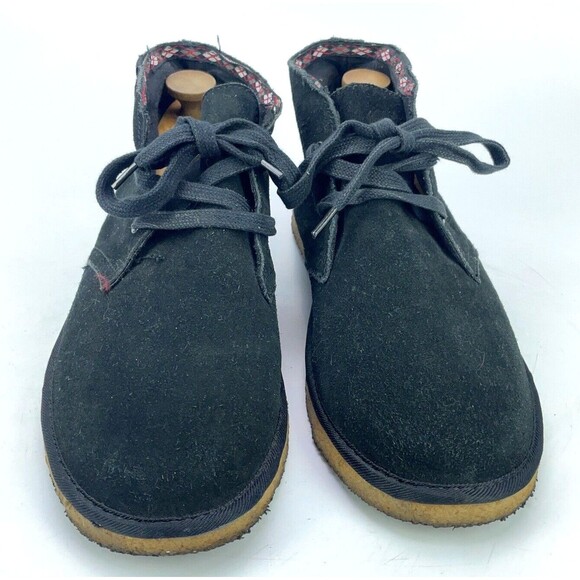 PHAT FARM Black Leather Upper Suede Mens Lace Up Booties Shoes Size US 13 EU 47 main image 7